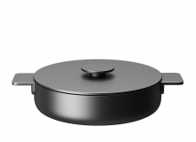 Serax品牌黑色表面系列砂锅3D模型素材下载Surface Black Casserole by Serax