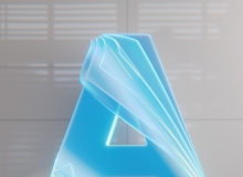 多层文字卷边动画C4D工程