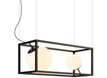 维特2号吊灯Rich Brilliant Willing设计3D模型素材下载Witt 2 Chandelier by Rich Bri