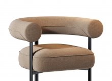 公牛扶手椅休闲椅3D模型素材下载Toro Poltrona Armchair by Liu Jo Living