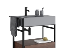 纳西索迷你浴室柜组合Cielo设计的洗手盆柜3D模型素材下载Washbasin with Cabinet Narc