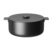 Serax品牌黑色表面系列大号炊具套装3D模型素材下载Surface Black Cooking Pot Set Lar