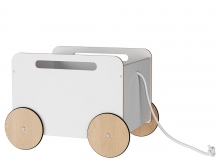带轮玩具箱儿童储物3D模型素材下载Toy Chest On Wheels by Ooh-Noo