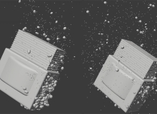 产品沉入水中产生的气泡动画Bubbles Water Animation C4D