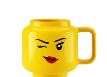 眨眼女孩大号陶瓷杯乐高生活用品3D模型素材下载Winking Girl Large Ceramic Mug by Le