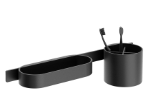 浴室储物篮和漱口杯架汉斯格雅卫浴收纳3D模型素材下载WallStoris Storage Basket and