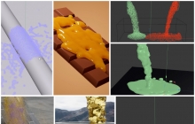 CINEMA 4D 2025.3流体模拟全流程训练课程资源下载_含工程文件和最新液体粒子特效实例演示