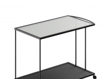 特里斯蒂安诺服务车餐具车3D模型素材下载Tristiano Serving Cart by Zeus