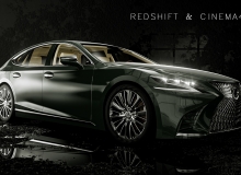 雷克萨斯汽车模型Scene example 01 of automotive visualization