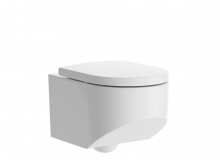 声纳壁挂式无边冲水马桶Laufen品牌节水挂壁马桶3D模型素材下载Sonar Wallhung WC Riml