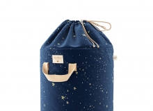 竹制玩具收纳袋儿童用品3D模型素材下载Toy Bag Bamboo Gold Stella Night Blue by Nob