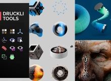 C4D节点资产预设工具包 Druckli Tools V2.0 下载｜Cinema 4D 常用节点效果合集
