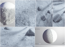 白雪C4D OCTANE材质Procedural Snow Shader (Octane)