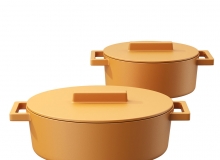 Sambonet品牌陶土大号铸造锅具套装3D模型素材下载Terra Cotto Cast Pot Set Large by