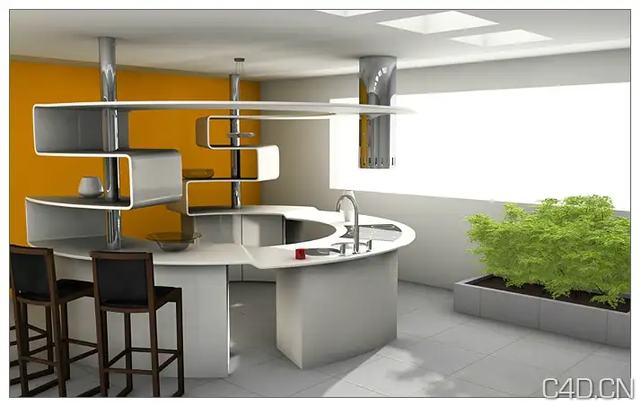 archc4d室内作品欣赏-办公场所设计［Cinema 4D作品］ - C4D之家 - Snip20120717_7.png