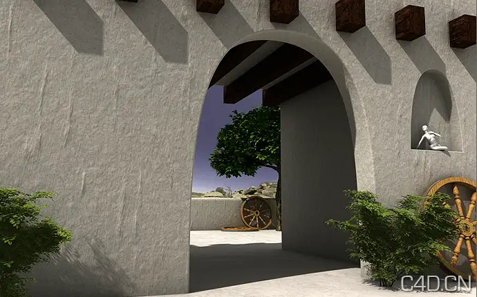 archc4d外景表现-Cinema 4D门洞渲染作品［Openings］ - C4D之家 - Snip20120717_9.png