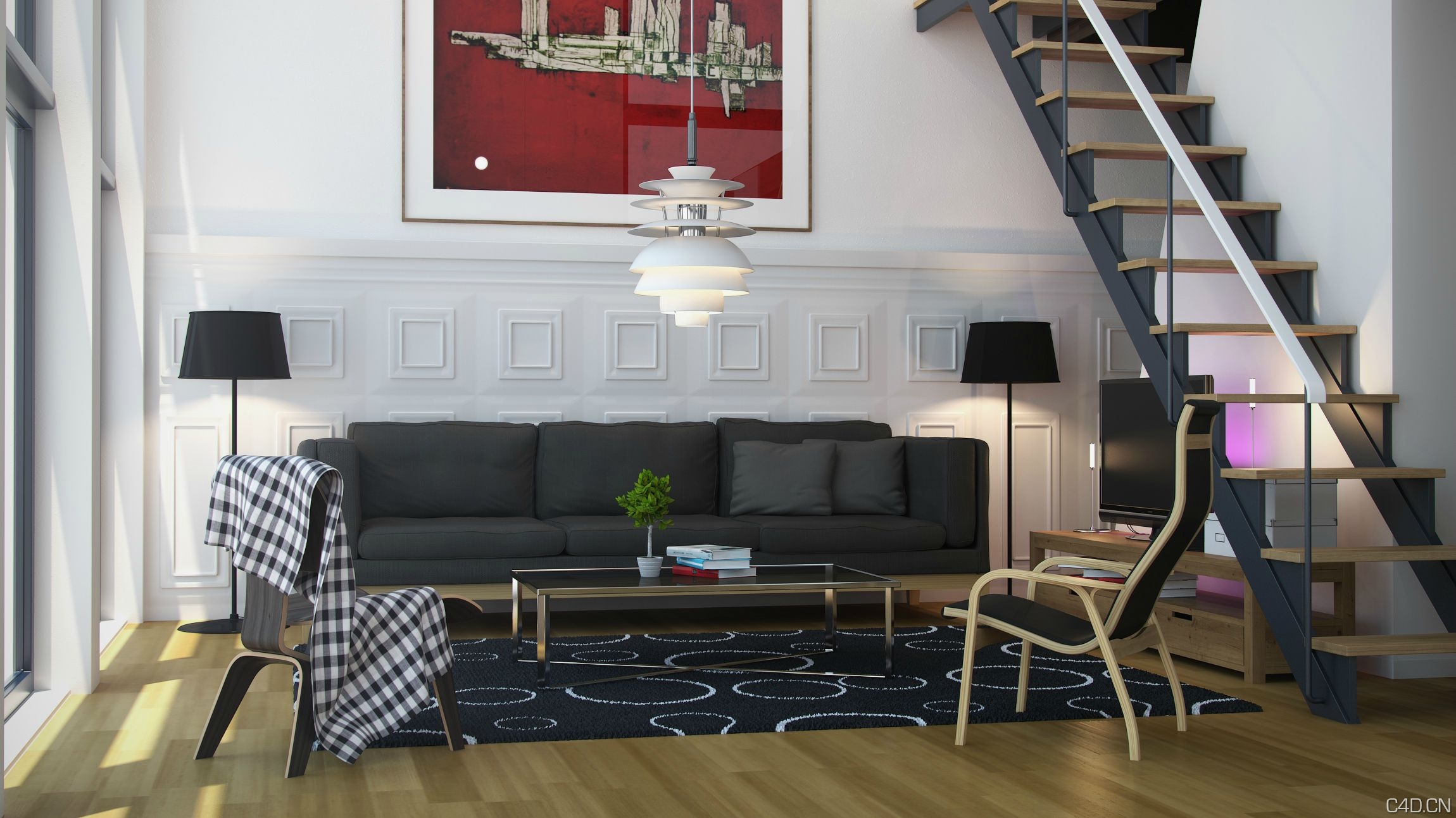 Modernist Loft Day & Night - Aleso3D by esanti