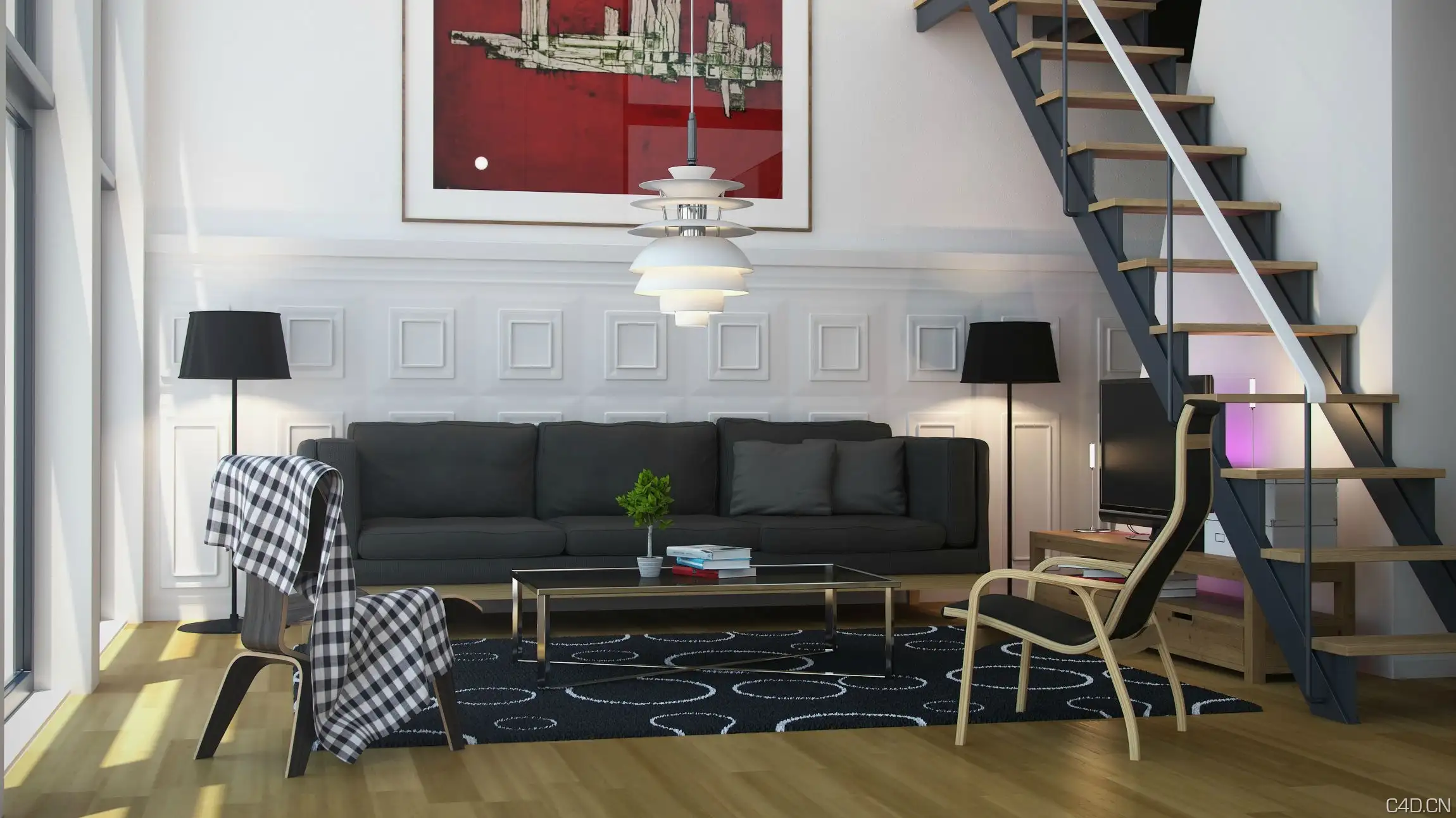 Modernist Loft Day & Night - Aleso3D by esanti