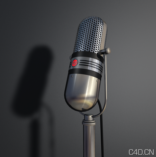 C4D麦克风3D模型下载 Microphone - C4D之家 - Snip20120730_2.png