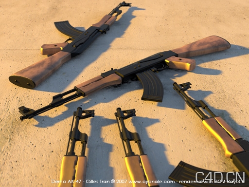 AK47-C4D模型 Gun - C4D之家 - ak47_pov.jpeg