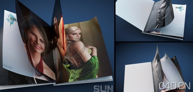 C4D翻书工程文件下载-Open book - C4D之家 - Snip20120821_2.png