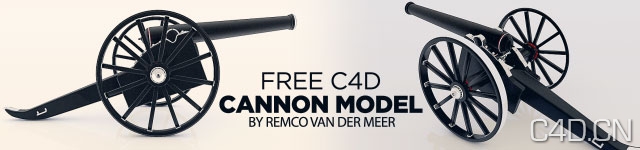 C4D模型下载-大炮 Cannon - C4D之家 - Cannon_Model_Free_C4D.jpg