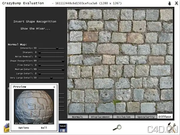 超级法线凹凸生成软件》(CrazyBump)1.101/含和谐[压缩包] - C4D之家 - 01224H627-5.jpeg