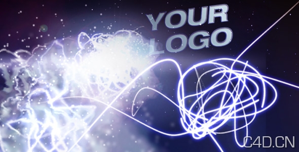 After Effects工程文件：3D Scribble Logo - C4D之家 - %e3%80%90videohive-cn%e3%80%91after-effects%e5%b7%a5%e7%a8%8b%e6%96%87%e4%bb%b6%.jpeg