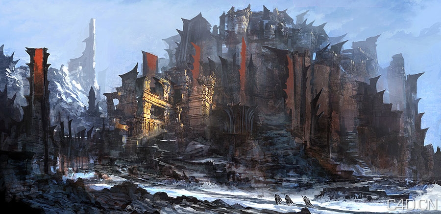 Concept Artist show us how he design some environments images for video games. - C4D之家 - Designing MMORPG Landscapes - 03.jpeg