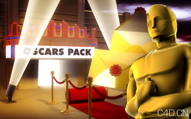 C4D奥斯卡颁奖典礼场景模型 Cinema 4D Model Pack: Night at the Oscars - C4D之家 - oscars_pack1.jpeg