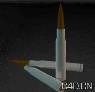 C4D子弹模型-bullet 3d model