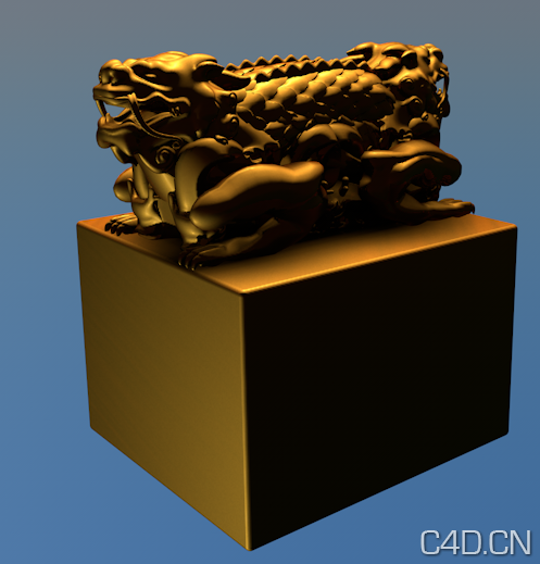 金印模型 印章模型 龙印 Seal - C4D之家 - Snip20120907_6.png
