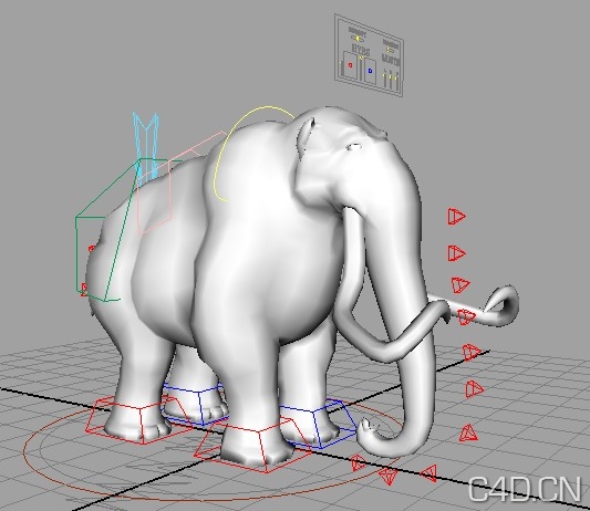 冰河世纪角色猛犸象模型（带角色绑定）MB格式