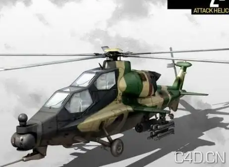 闪点行动2 龙腾 中国WZ10 战机模型 Fighter - C4D之家 - 1346208651_511.jpeg