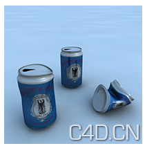 C4D易拉罐模型 Cans