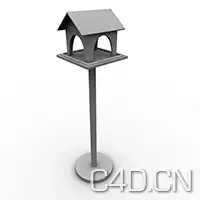 人工鸟窝模型 Nest - C4D之家 - tn-birdtable.jpeg
