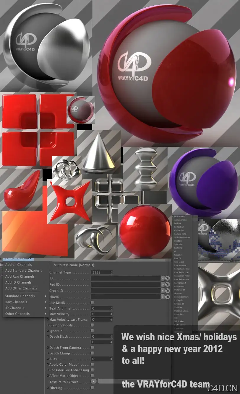 Vray for c4d实用材质包