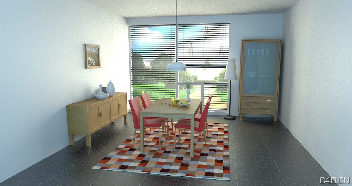C4D餐厅场景模型 Restaurant - C4D之家 - Snip20120925_18.png