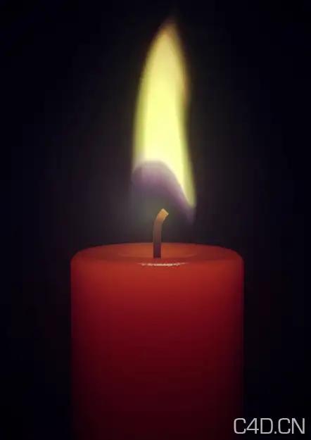 C4D蜡烛模型 工程文件带动画 Candle - C4D之家 - Snip20120927_5.png