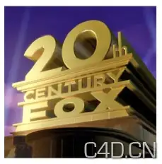 Cgtuts Hollywood Film Studio Logo Animation Series 20th Century Fox - C4D之家 - Snip20120928_12.png
