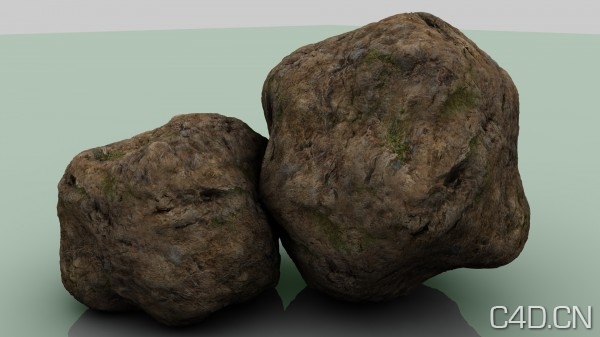 岩石模型 材质 RockGen cob模型 - C4D之家 - RockGen.jpeg