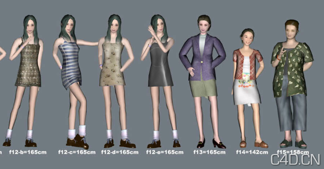 3D人物模型集 Character models - C4D之家 - Snip20121007_5.png