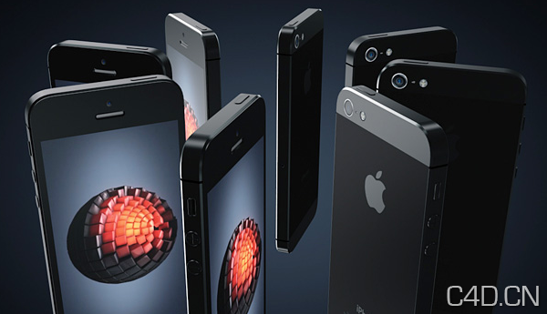 苹果手机模型：apple iphone 5 model - C4D之家 - Snip20121012_4.png