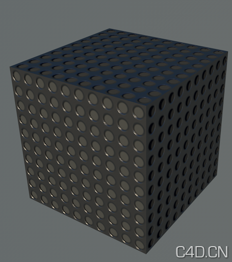 C4D金属网格 圆孔网格 镂空网格材质 Metal grid - C4D之家 - Snip20121023_12.png