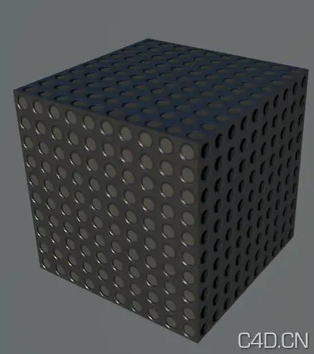 C4D金属网格 圆孔网格 镂空网格材质 Metal grid - C4D之家 - Snip20121023_12.png