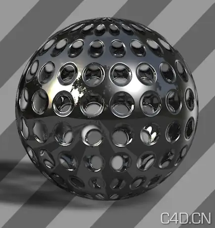 C4D金属网格 圆孔网格 镂空网格材质 Metal grid
