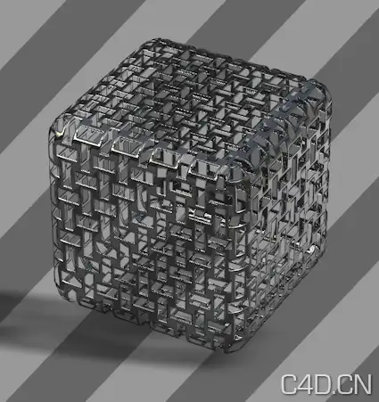 C4D镂空金属穿行网格材质 Walking through the grid - C4D之家 - Snip20121023_14.png
