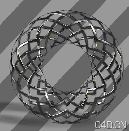 C4D锯齿金属网格材质球 Jagged grid