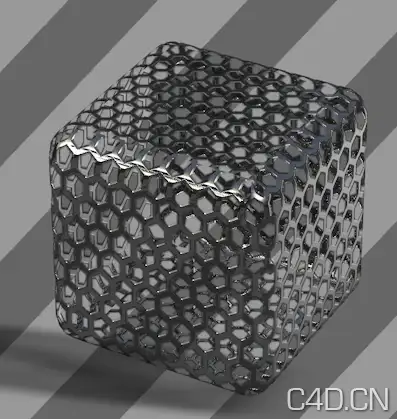 C4D六边形金属网格材质球下载 Hexagonal grid - C4D之家 - Snip20121023_30.png