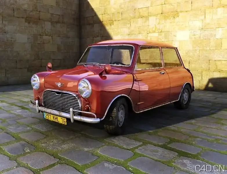 mini Cooper 汽车（包含材质、灯光、贴图）